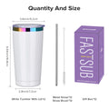 12 Pack 20 oz Stainless Steel Tumblers Bulk, Insulated Travel Cup with Lid,fit laser engraving,Car Cupholder(Assorted Colors)