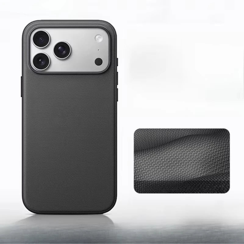 High-Quality TechWoven Magnetic Phone Case For iPhone 17/16/15/14/13 Pro Max For Magsafe Wireless Charging Tech Woven Back Cover