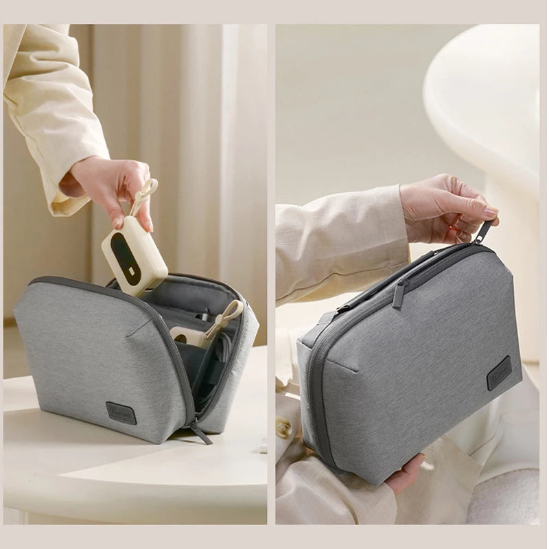 1Pc Electronics Organizer Travel Case, Water Resistant Travel Bag Cable Organizer for Essentials, Tech Pouch Accessories Storage