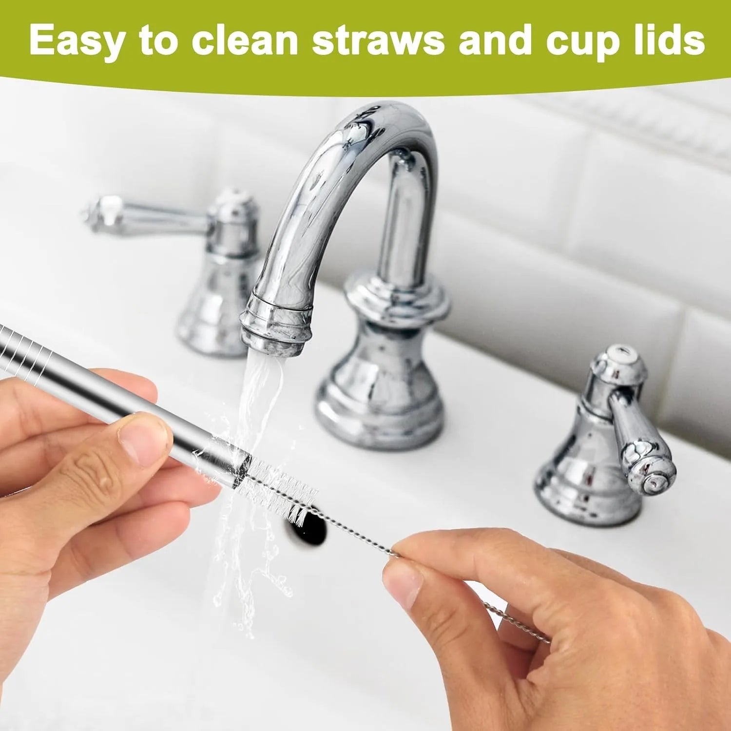 Reusable Stainless Steel Straws for Owala Water Bottle 40 oz Accessories,  Compatible With Owala FreeSip Water Bottle