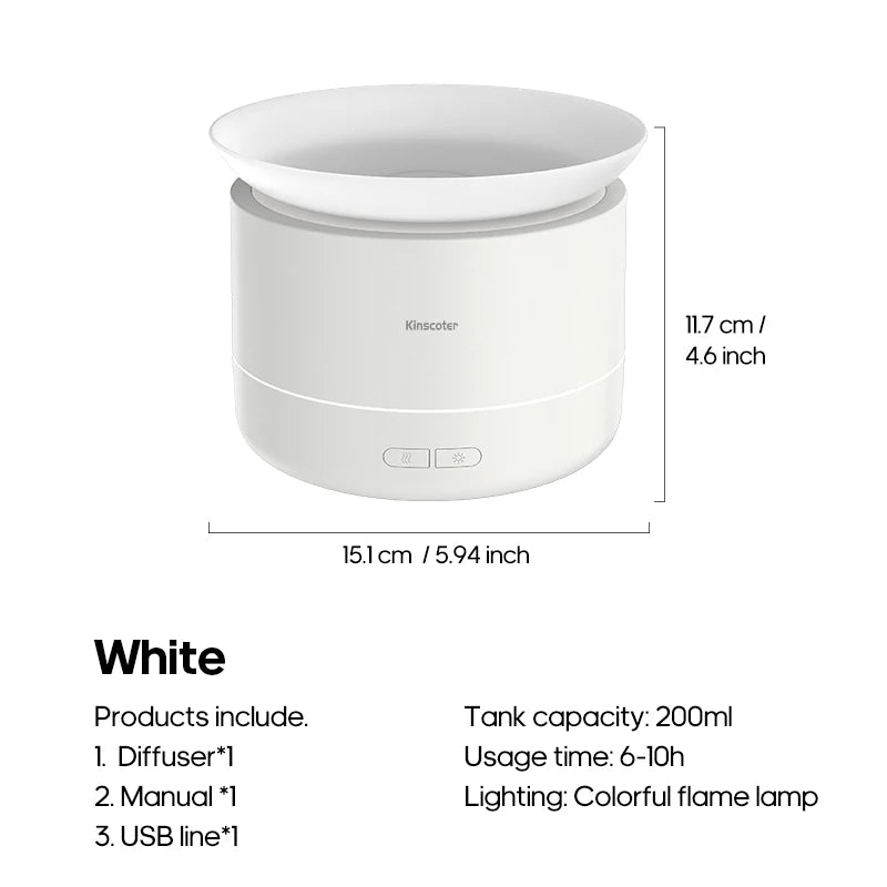 Cloud Aromatherapy Diffuser Essential Oil Aroma Cool Mist Difusor 200ml USB Humidifier Desktop Air Purifier