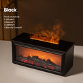 Simulated Fireplace Flames Aroma Diffuser Aromatherapy Ultrasonic Air Humidifier Sprayer Remote Controls/Essential Oil Set