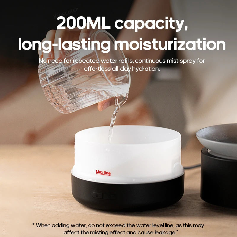 Cloud Aromatherapy Diffuser Essential Oil Aroma Cool Mist Difusor 200ml USB Humidifier Desktop Air Purifier