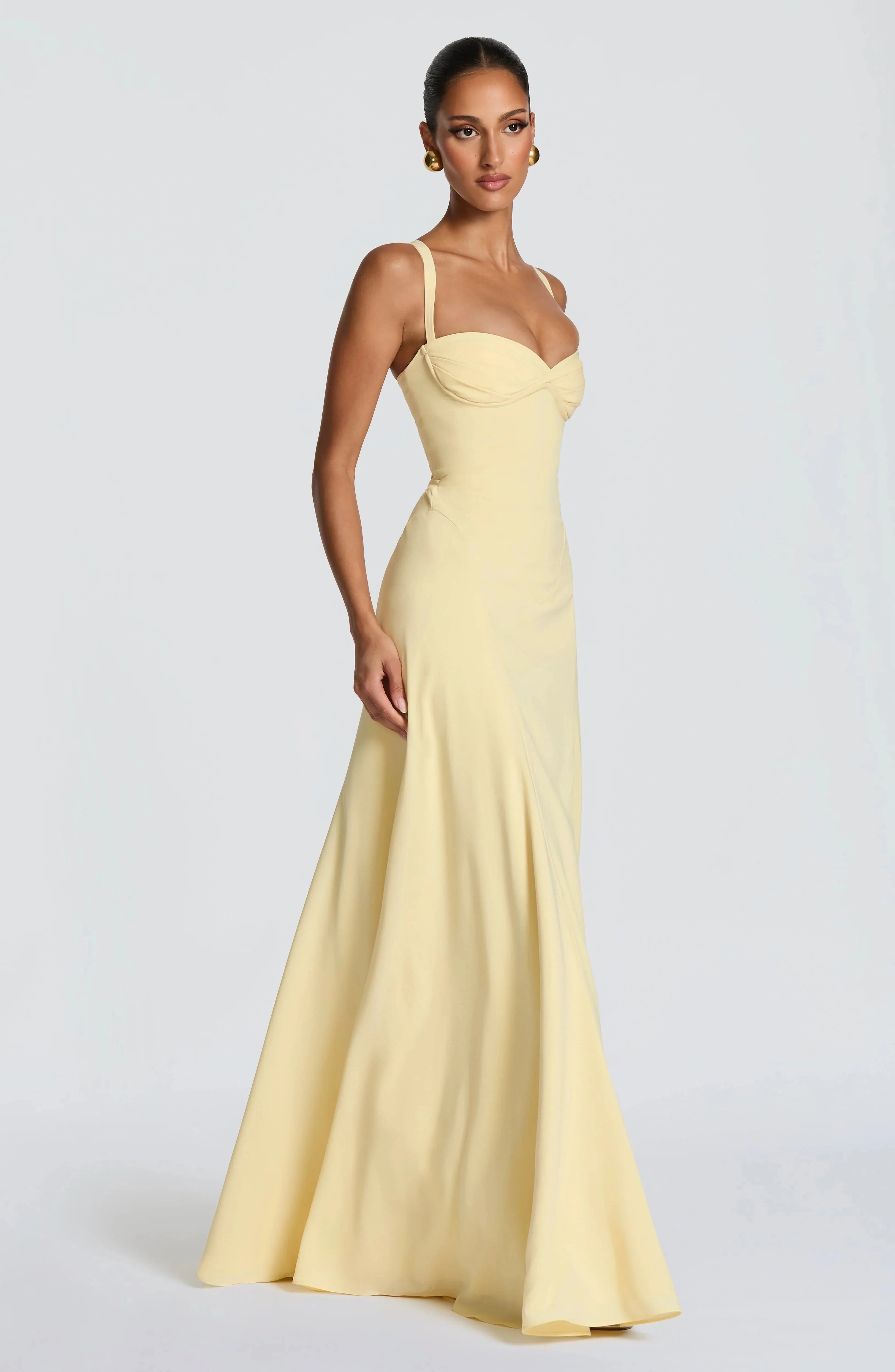 Minimal Burgundy Spaghetti Strap Prom Dress Twisted Draped Floor Length Evening Gown Women's Casual Dresses For Grand Events