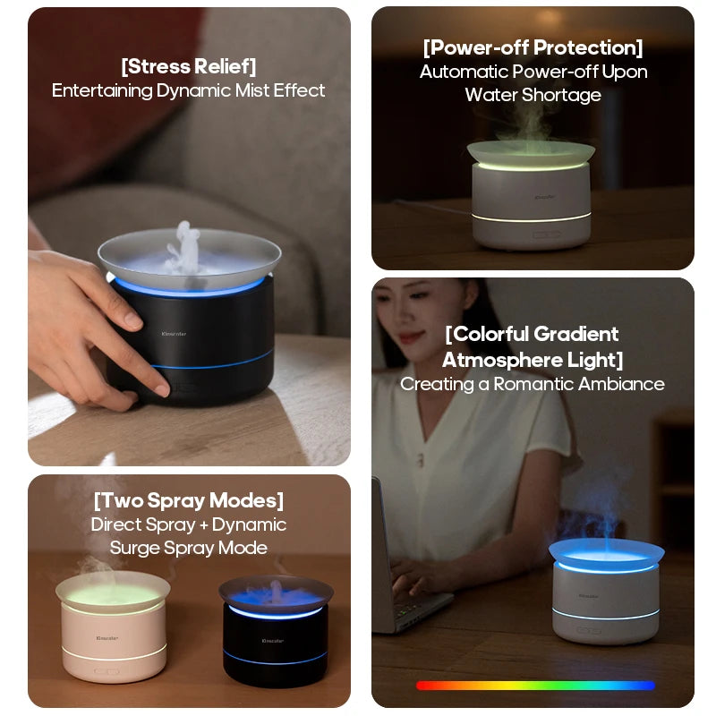 Cloud Aromatherapy Diffuser Essential Oil Aroma Cool Mist Difusor 200ml USB Humidifier Desktop Air Purifier