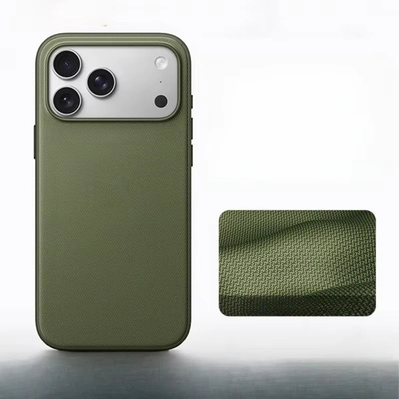 High-Quality TechWoven Magnetic Phone Case For iPhone 17/16/15/14/13 Pro Max For Magsafe Wireless Charging Tech Woven Back Cover